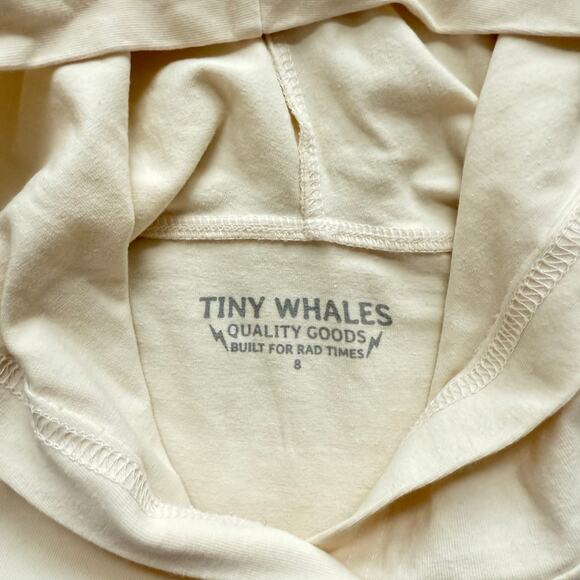Tiny Whales Cropped Hoodie Top Size 8 - Picture 4 of 4